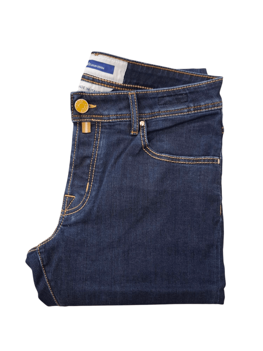 Jeans scuro Jacob Cohen con salpa cavallino orange - Diamante